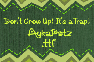 AykaPotz: A Whimsical Display Font for Lighthearted Designs