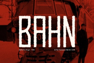 Bahn Thin: A Rugged, Masculine Display Font for Crafters