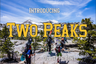 Boost Your Brand with Two Peaks: A Fun, Playful Display Font