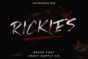 Boost Your Campaign with Rickies: A Bold, Brush Stroke Font
