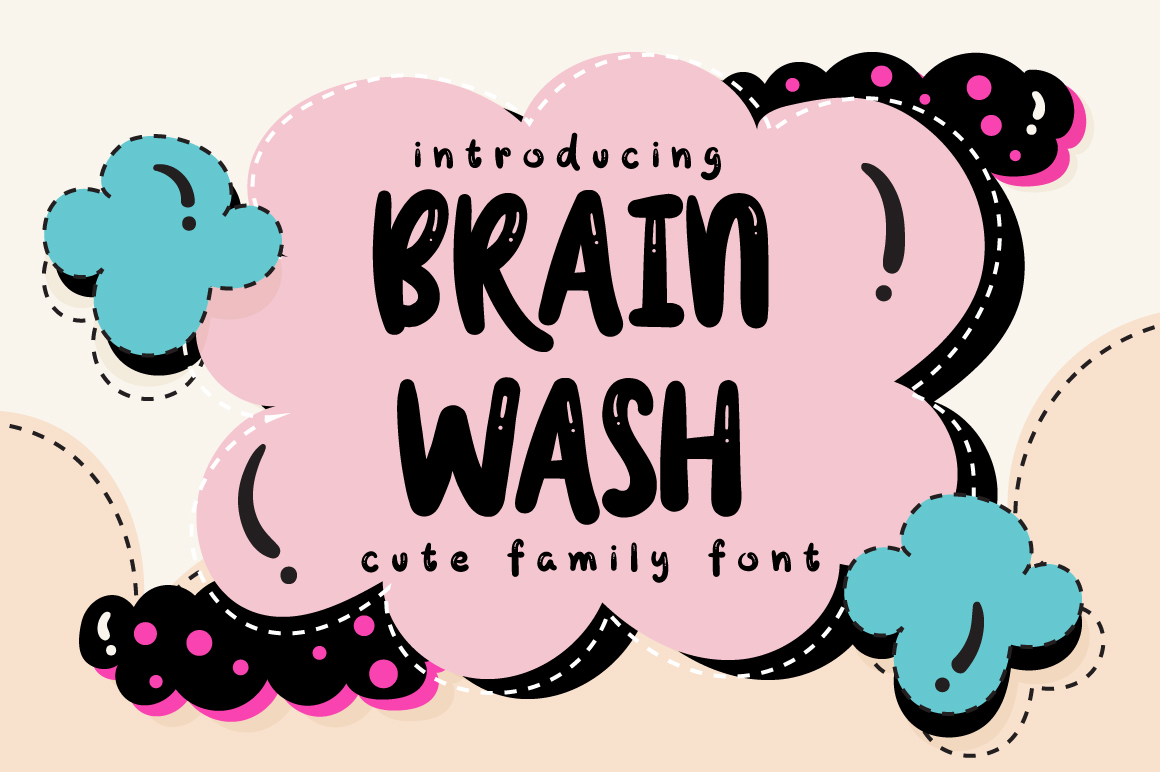 Brain Wash: A Charming Font for Creative Web Design