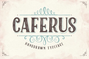 Caferus: A Charming Layered Font for Retro Branding