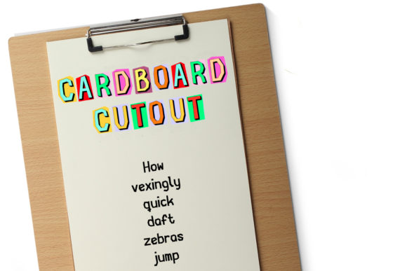 Cardboard Cutout: A Fun, Professional Font for Your Brand