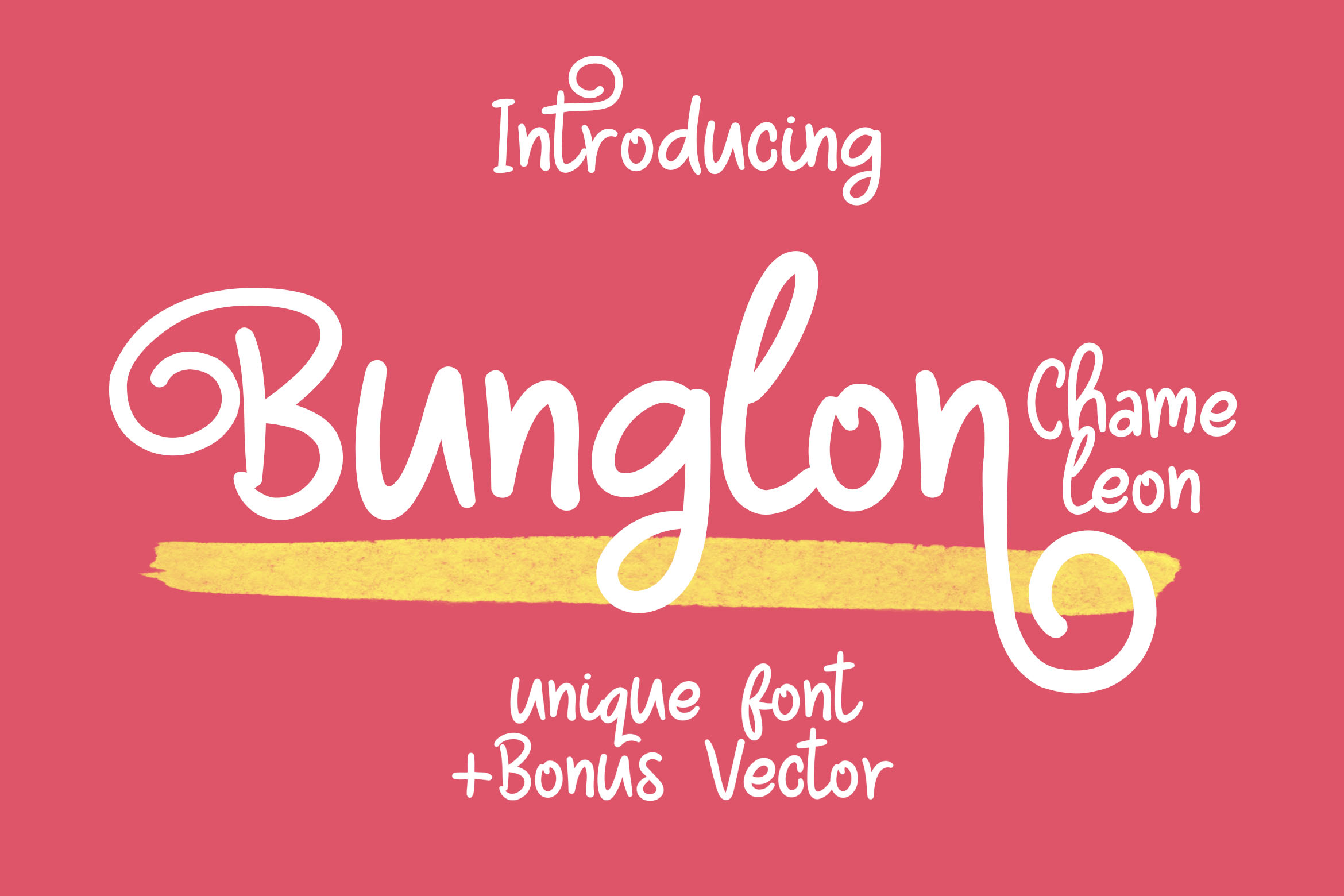 Discover Bunglon Chameleon: A Playful Display Font