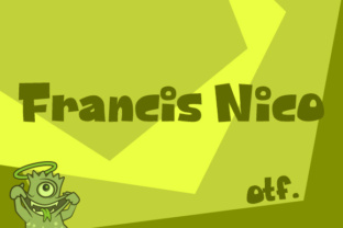 Francis Nico: A Fun, Cartoonish Display Font for Crafters