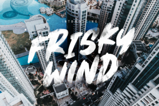 Frisky Wind: A Playful Display Font for Creative Projects