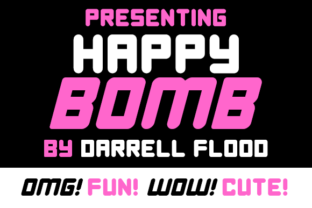 Happy Bomb: A Fun and Versatile Display Font for Editorial Design