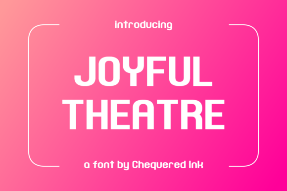 Joyful Theatre: The Art Deco Font for Your Crafted Products