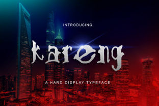 Kareng: A Bold and Modern Display Font for Web Design