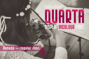 Quarta: A Modern Display Font for Crafters and Creators