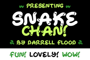 Snake Chan: A Charming Display Font for Creative Campaigns