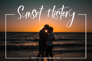 Sunset History: A Handwritten Font for Creative Web Design